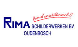 Het logo van Rima Schilderwerken Rima Schilderwerken, een schilder werkzaam in Roosendaal